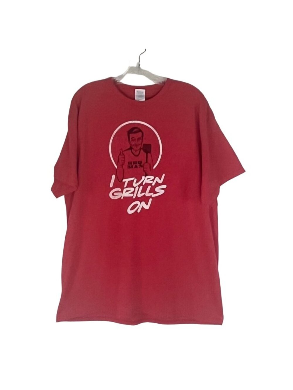 Delta Graphic Tshirt I Turn Grills On XL Red Summer Funny Barbeque